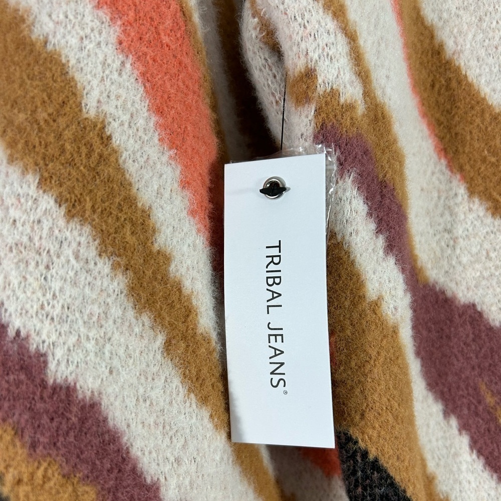 NWT Jack of All Trades Sweater By Tribal Size Small Beautiful Print - Picture 2 of 11